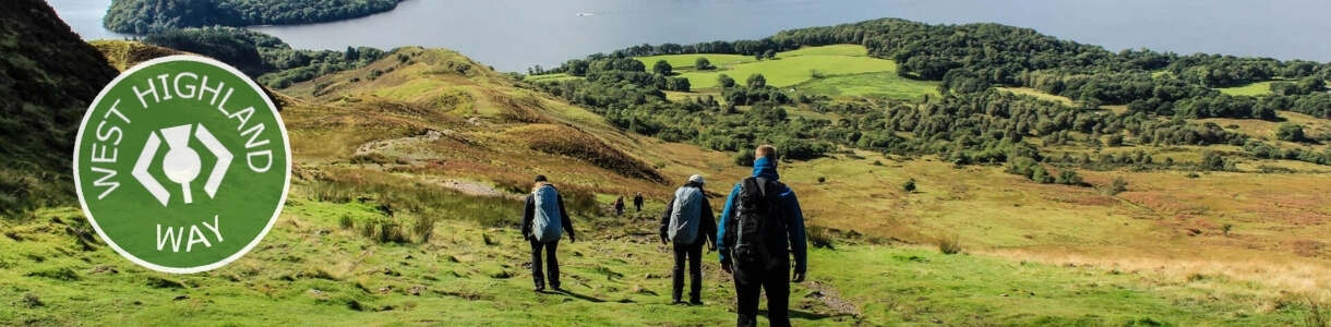 West Highland Way Hiking Tour Scotland - a waymarker points the way.